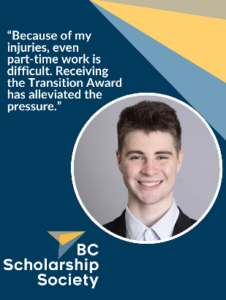 Photo of Transition Award Hayden Bueckert